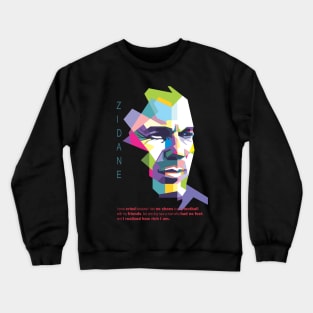 Zidan Quote in WPAP Crewneck Sweatshirt